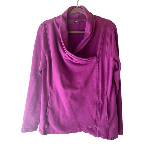 The North Face Wrap Front Jacket size L Purple - Picture 1 of 10
